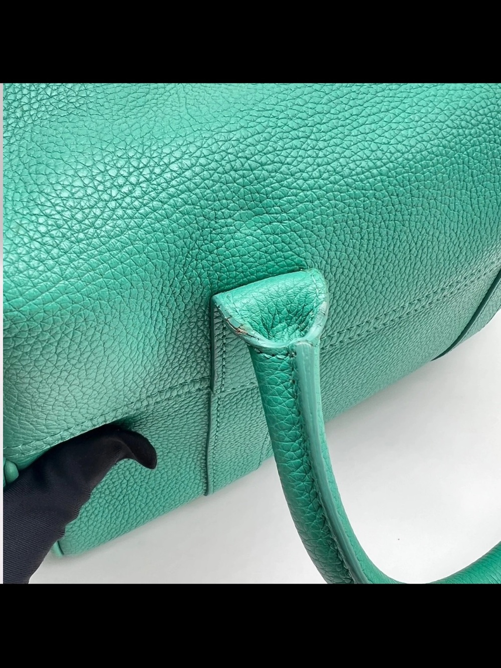 Mulberry Turquoise Leather Satchel - Picture 7 of 16